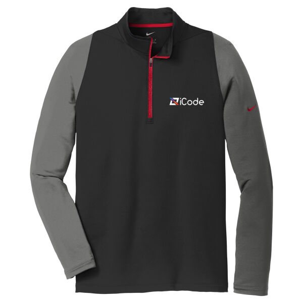 iCODE Printed Left Chest logo - Dri FIT Stretch 1/2 Zip Cover Up Thumbnail